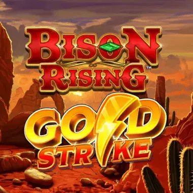 Bison Rising Gold Strike logo