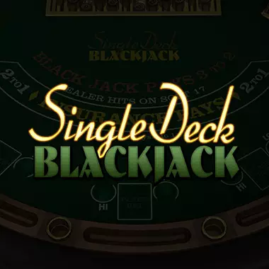 Single Deck Blackjack logo