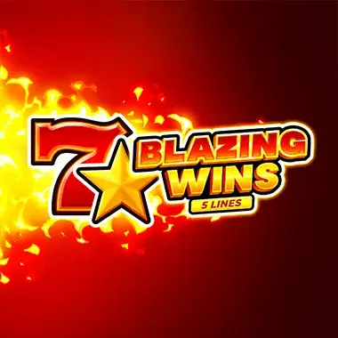 Blazing Wins: 5 lines logo